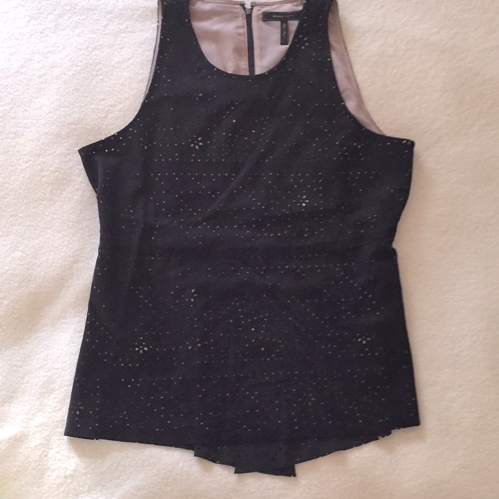 BCBGMaxAzria cut out sleeveless top